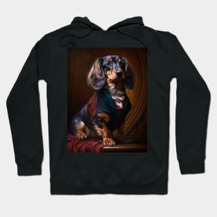 Royal Portrait of a Dachshund Hoodie